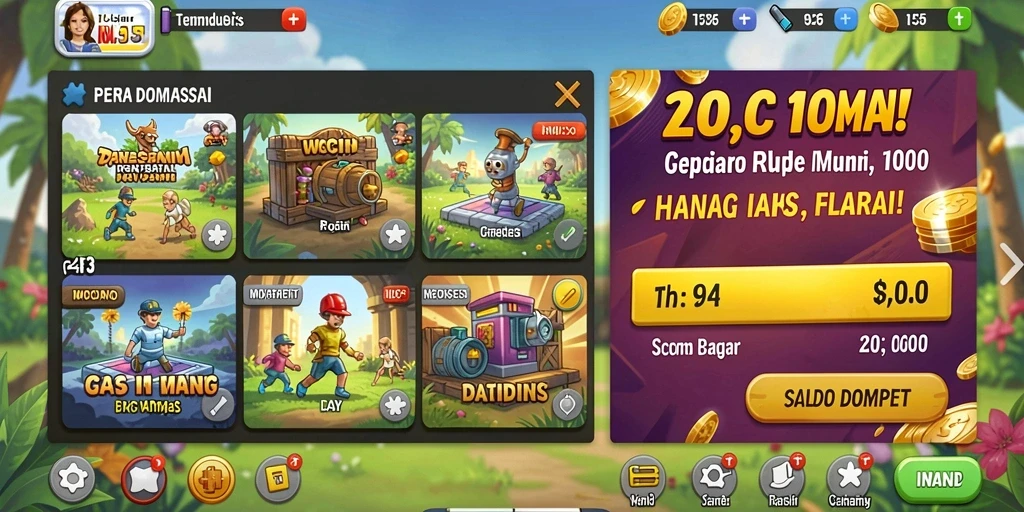 Rasakan tantangan baru di setiap level.