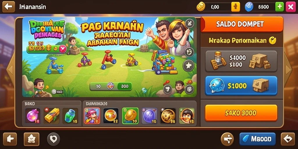 Karakter unik dengan kemampuan yang bervariasi.