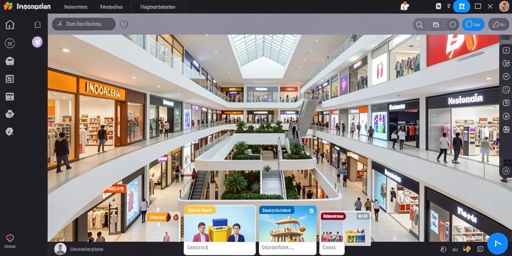 Screenshot menunjukkan fitur sosial dengan interaksi antar pemain.