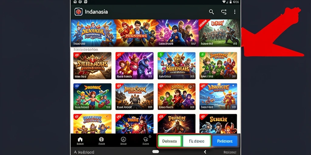 Beragam permainan yang selalu diperbarui.