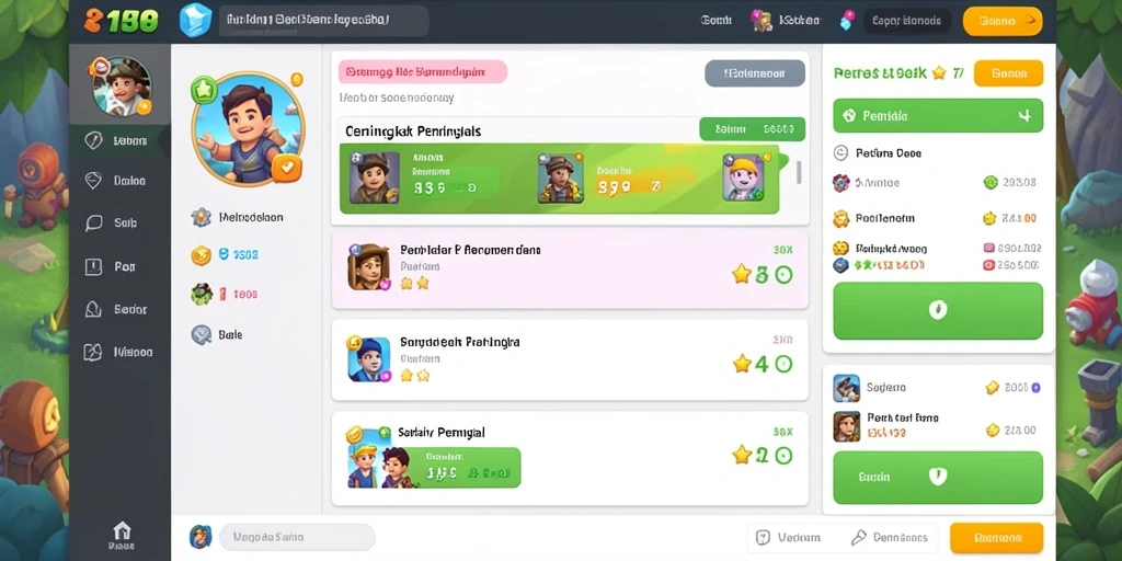 Pengaturan level yang beragam dan penuh tantangan.