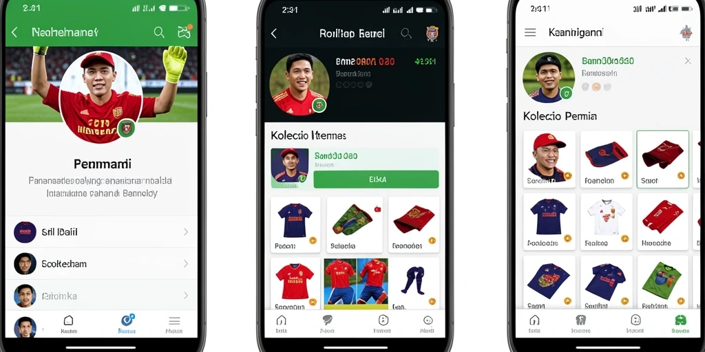 Antarmuka yang responsif dengan fitur-fitur lengkap.