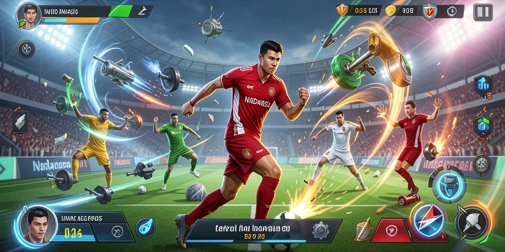 Bermain game dengan teman-teman secara langsung.